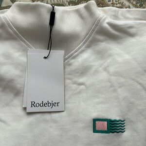 Rodebjer off white organic cotton sweatshirt dress